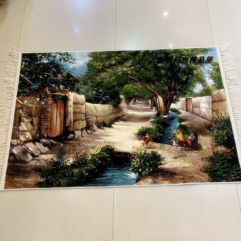 新疆民族特色田园挂毯客厅饭店墙壁装饰画卧室壁毯壁挂壁画毯子