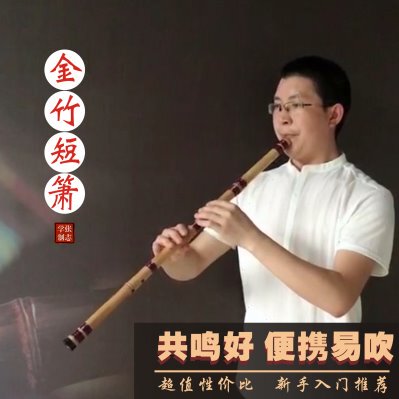 初学洞箫短萧专业演奏考级乐器G调玉屏箫金竹八孔古风零基础