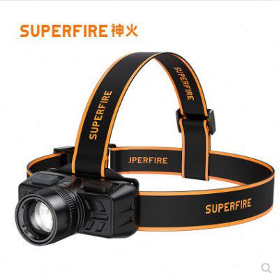 supfire神火HL50头灯超轻小号强光超亮远射可调焦夜钓鱼矿灯