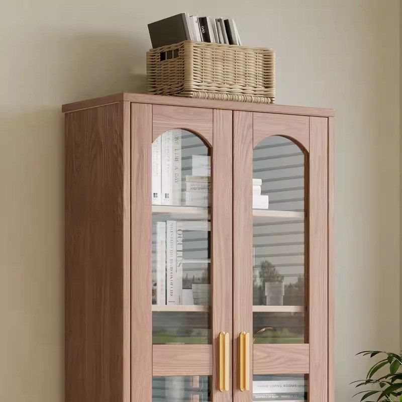 白蜡木实木书柜家用落地收纳柜带A玻璃门靠墙书橱客厅书房储物书,住宅家具,书架,淘宝优惠券,粉丝福利购,淘宝优惠卷