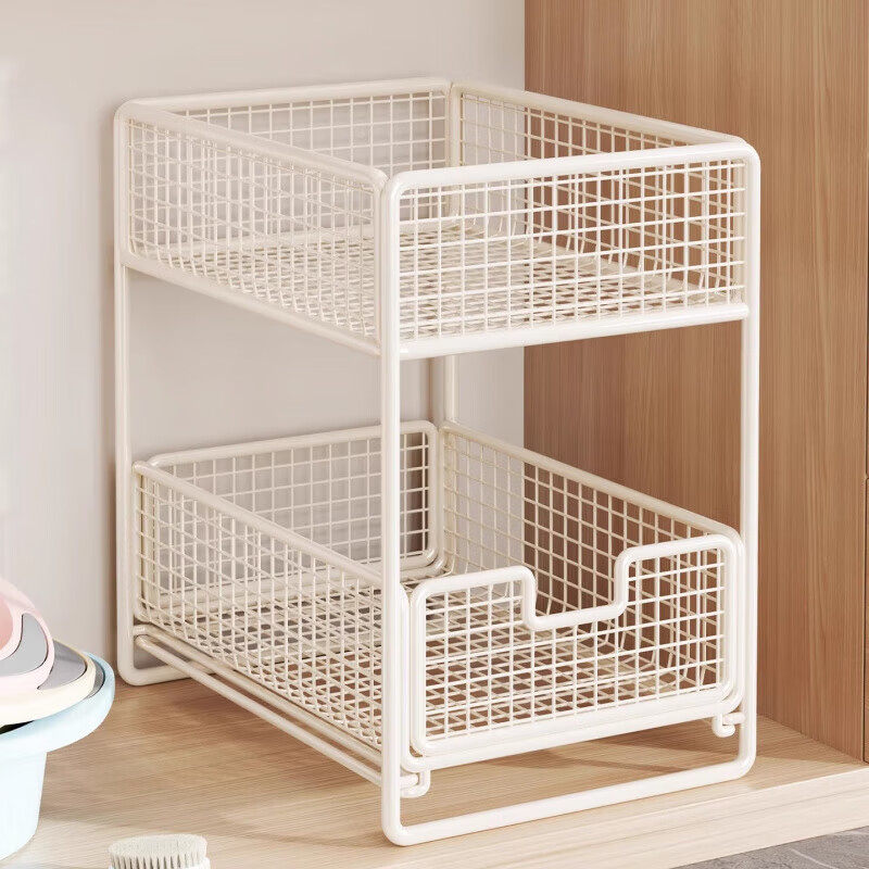 下水槽置物架浴室洗漱台厕所柜内抽拉分层架洗漱用品收纳储物神器,厨房/烹饪用具,水槽置物架,淘宝优惠券,粉丝福利购,淘宝优惠卷