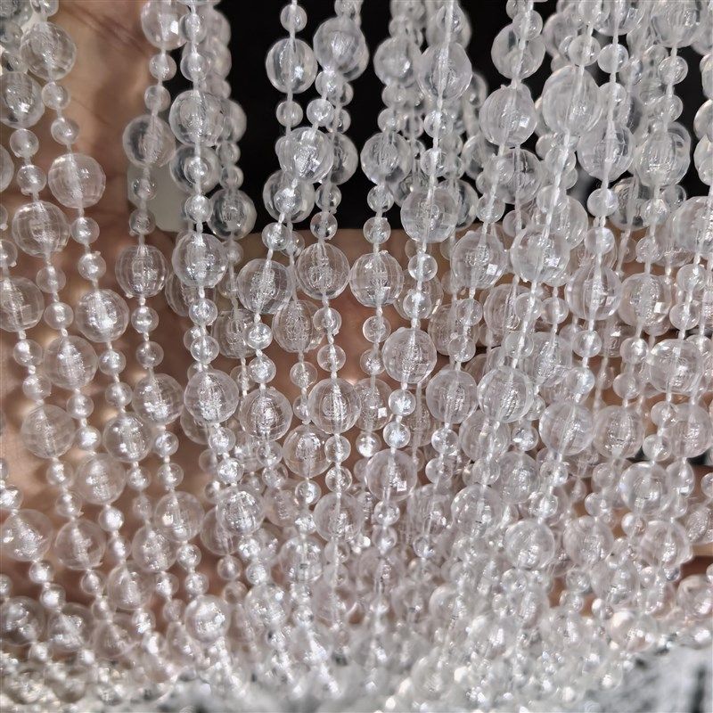 婚庆成品亚克力留恋吊顶花瓣水晶珠帘背景装饰韩式酒店婚礼堂道具