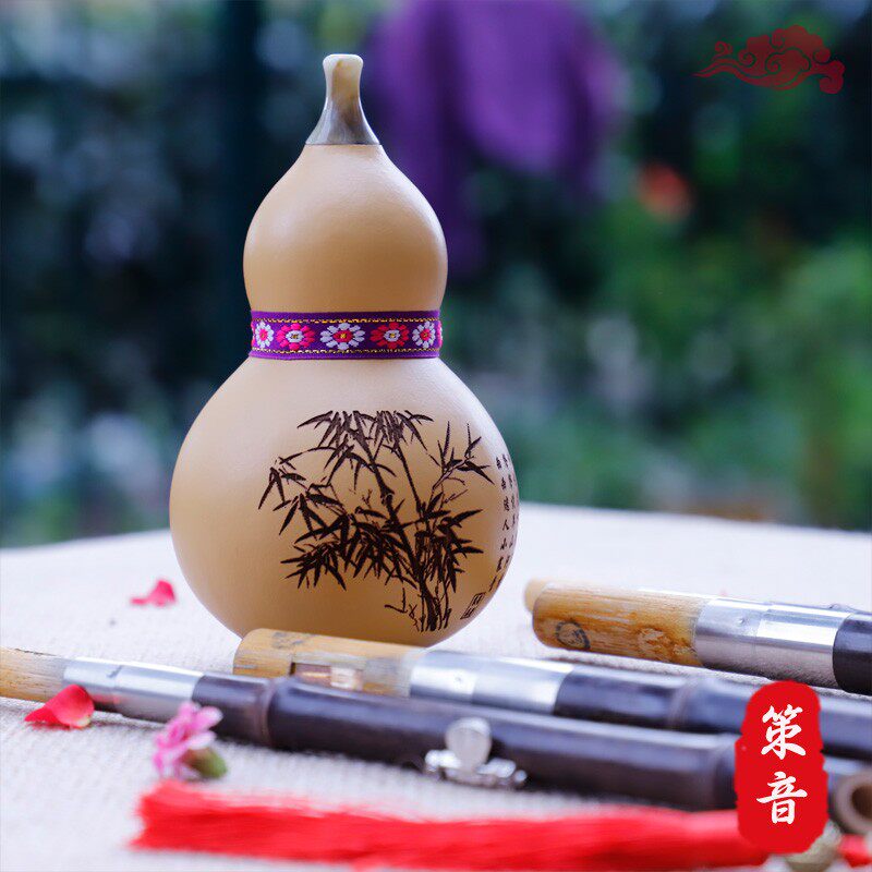 策音紫竹双调葫芦丝F加G降B加C调音准省力乐器成人演奏专业初学者