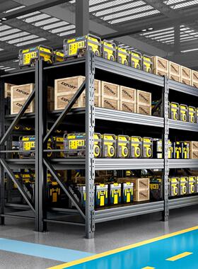 仓储货架多层仓库货物置物架快递工厂货物架加厚储物架铁架子