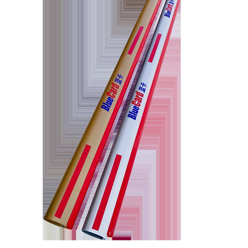 蓝卡道闸杆停车场道闸栏杆带防砸胶C条铝合金门卫升降杆蓝卡带灯