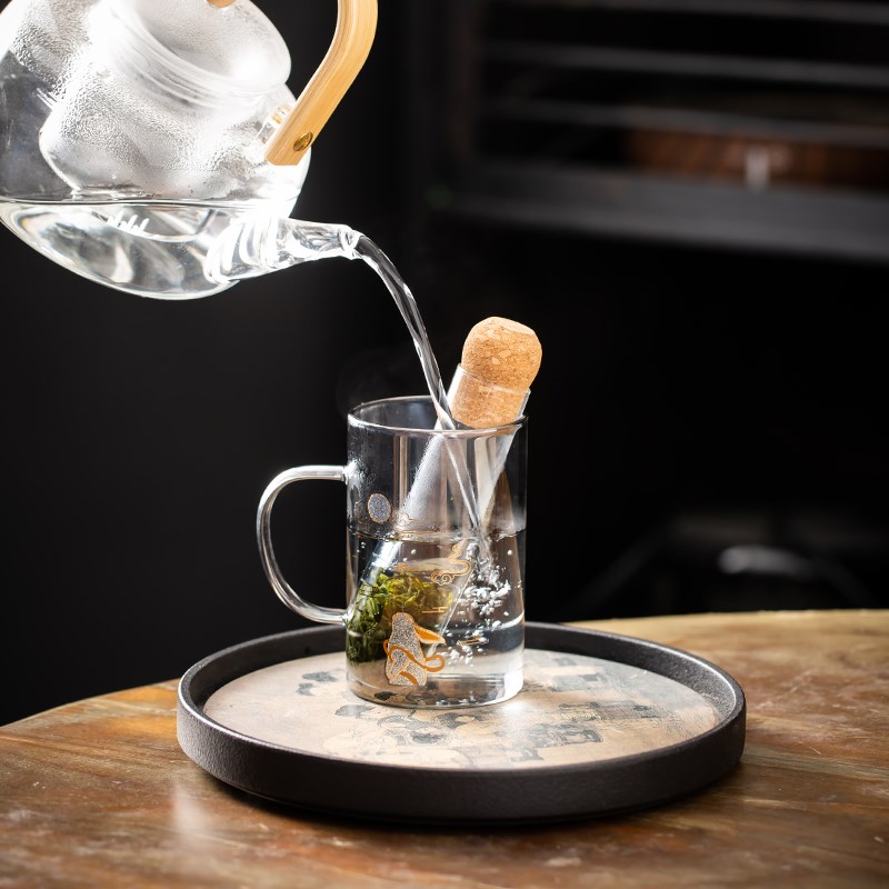 创意玻璃试管茶漏茶滤茶叶过滤日式泡茶神器内置茶隔水杯过滤网杯