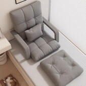 飘窗懒人沙发榻榻米座椅可睡可躺折叠两用单人躺椅窗台床上靠背椅