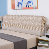 布艺长方形床头罩靠背巾1.5M1.8M2米床软包防尘罩现代简约万能盖