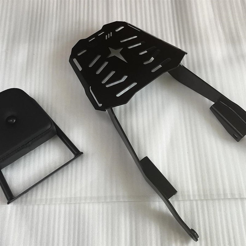银钢AT150自动挡摩托车YG150-22K改装配件后货架靠背保险杠挡泥板