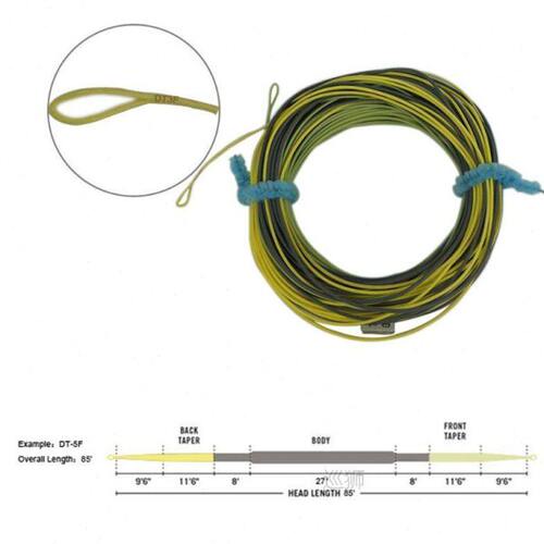 Double Tapered Fly Fishing Cast Line Gentle Long Taped Delic