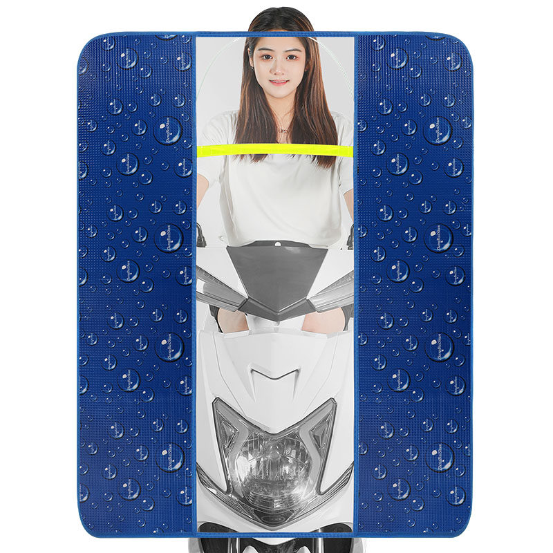 夏季电动车罩电摩透明挡雨板挡风雨O衣遮阳伞挡雨披雨帘
