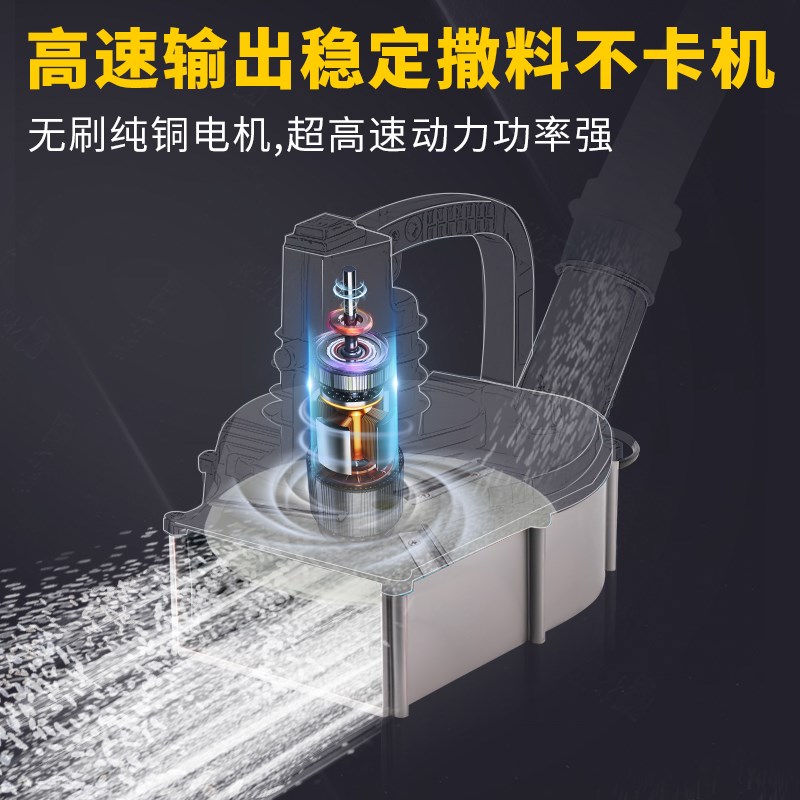 电动施肥器c农用撒肥神器撒化肥鱼塘投饵机撒肥料背负式多功能施