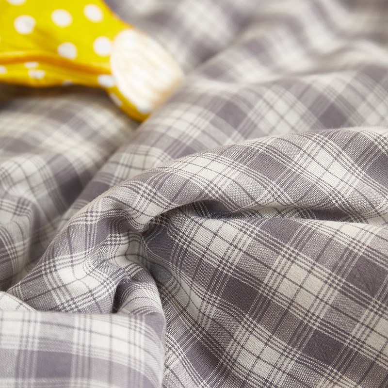 全棉卡通色织抱枕被子两用午休空调被幼儿P园学生午睡夏被靠垫