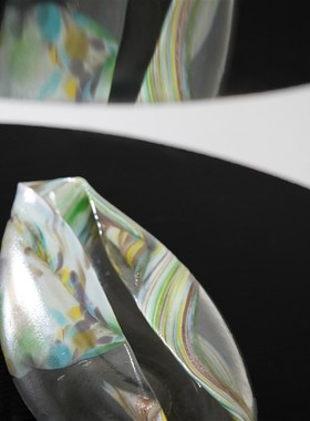 一枚橙 孤品进口j轻奢果盘板房售楼部客厅餐桌电视柜书柜层架摆件