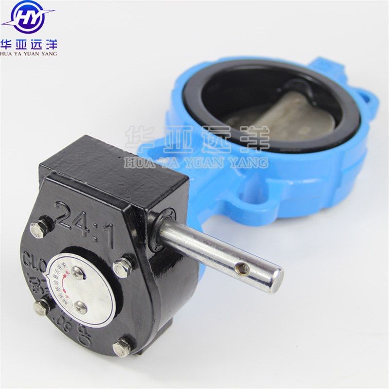 涡轮对夹式脱硫蝶阀D371X-10/16Q脱硫阀板25N07/1.4529电厂专用