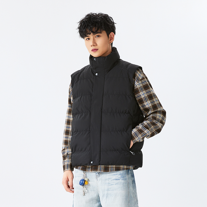 棉马甲宽松保暖无袖外套潮流坎肩