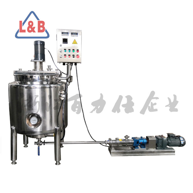 不锈钢多功能搅拌输送系统 酱料配料搅拌罐厂家 1000L搅拌罐