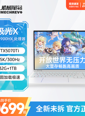 机械革命极光X14代i9 5070TI开放世界原神专用游戏本笔记本电脑