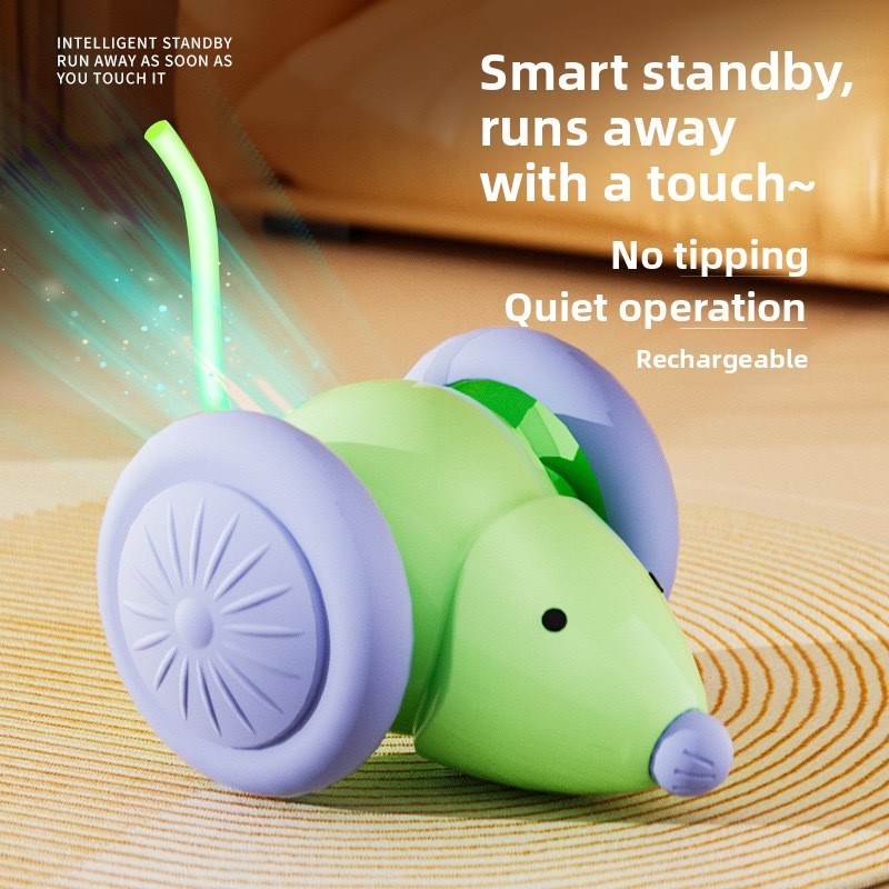 猫玩具智能电动老鼠汽车有趣猫球自我快乐和无聊救济宠物汽车猫宠