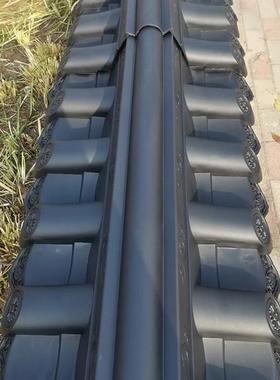 大波双面围墙瓦树脂一体瓦仿古瓦加厚院墙压顶瓦中式墙帽