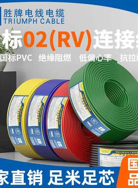 胜牌RV单芯软线2.5MM6平方的铜芯线4平方铜心电线家用机器连接线