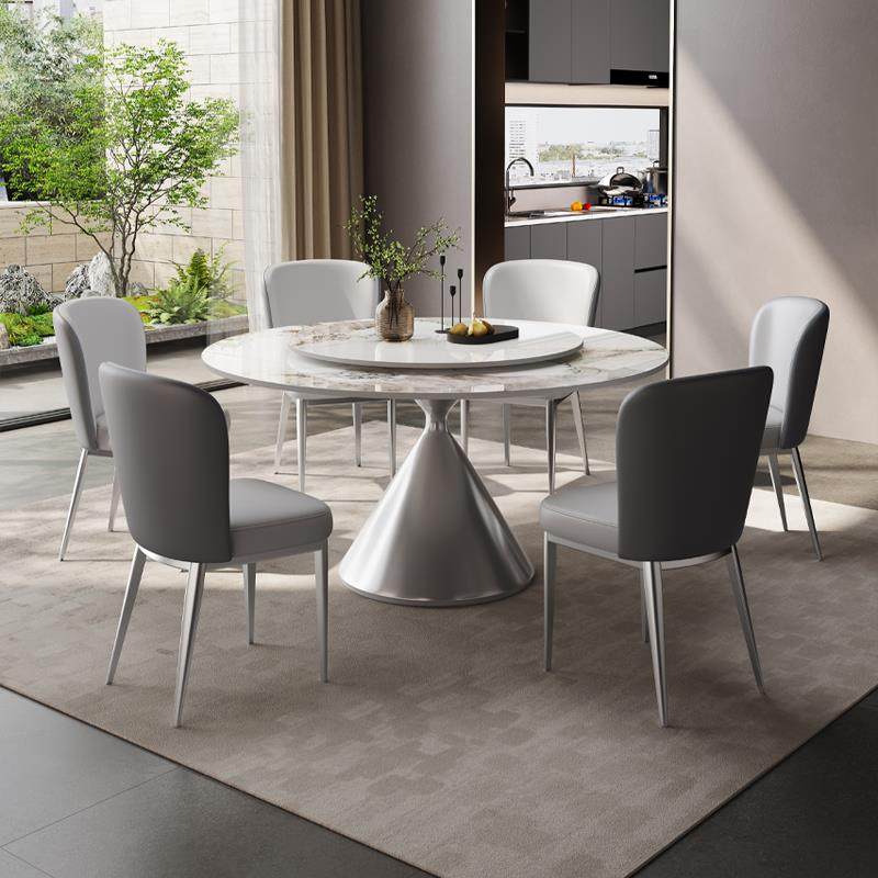 2I意式极简轻奢岩板餐桌椅组合家用小户型现代简约圆形超晶石吃饭,鲜花速递/花卉仿真/绿植园艺,割草机/草坪机,淘宝优惠券,粉丝福利购,淘宝优惠卷