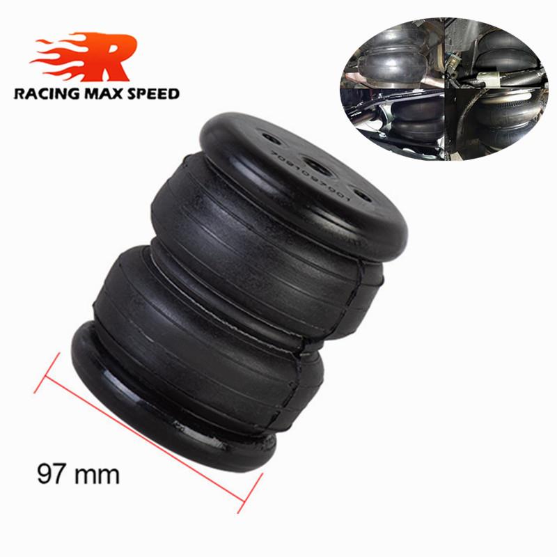 改装空气悬挂97mm卡车避震橡胶气囊单端口1/4“npt2E2200