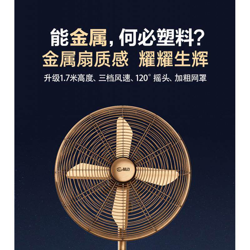 G5J林边金属落地扇家用大风力立式复古风扇