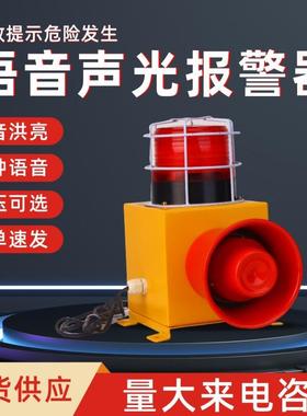 ANT-Y20语音声光报警器带防护罩电子声光报警器天车行车警示灯