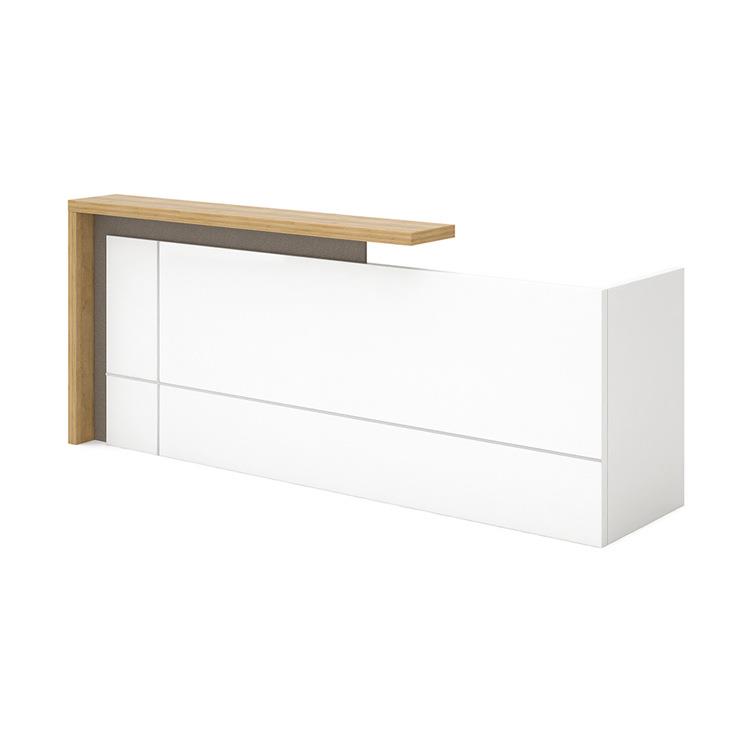 1.8米-2.4米吧台收银台公司前台接待台简约现代商用小柜台办公桌