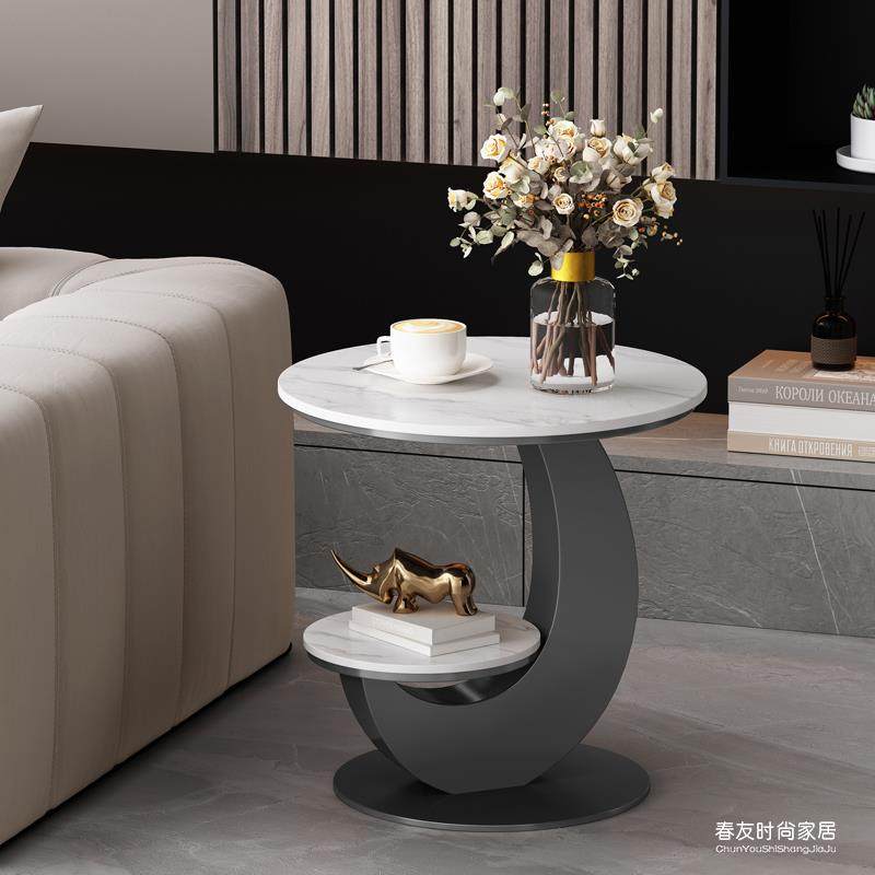 沙发边几边柜轻奢岩板角几床头桌客厅小圆桌边桌可移动阳台小茶几,鲜花速递/花卉仿真/绿植园艺,割草机/草坪机,淘宝优惠券,粉丝福利购,淘宝优惠卷