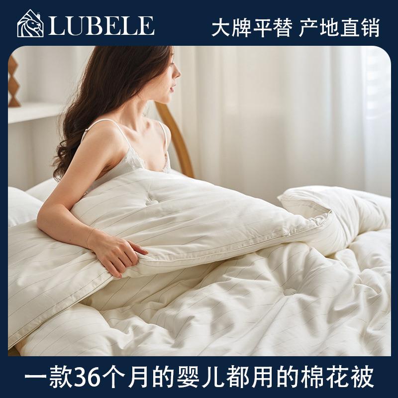 高端轻奢A类单夏被芯全棉春秋被抗菌除螨纯棉花被冬南通床上用品