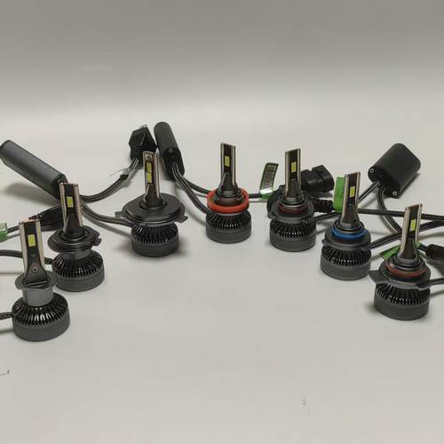 外贸新款双铜管汽车LED大灯H1H7H1190129005H4大功率65W灯泡