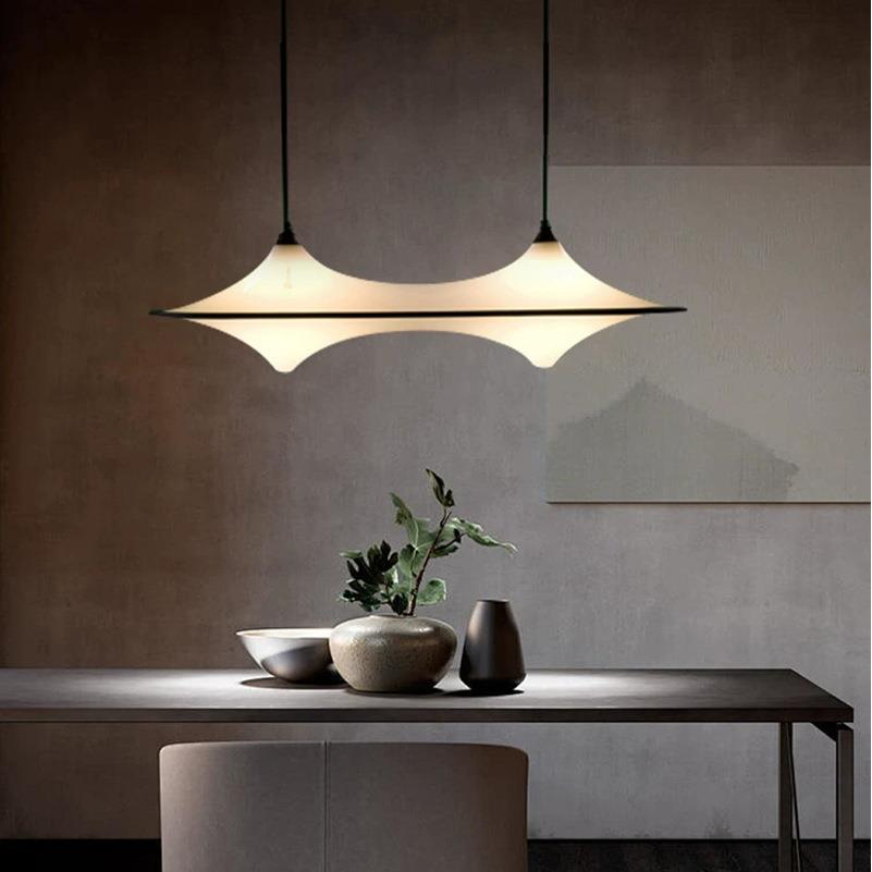 北欧餐厅吊灯现代简约设计师创意个性艺术餐桌吧台岛台飞碟灯具