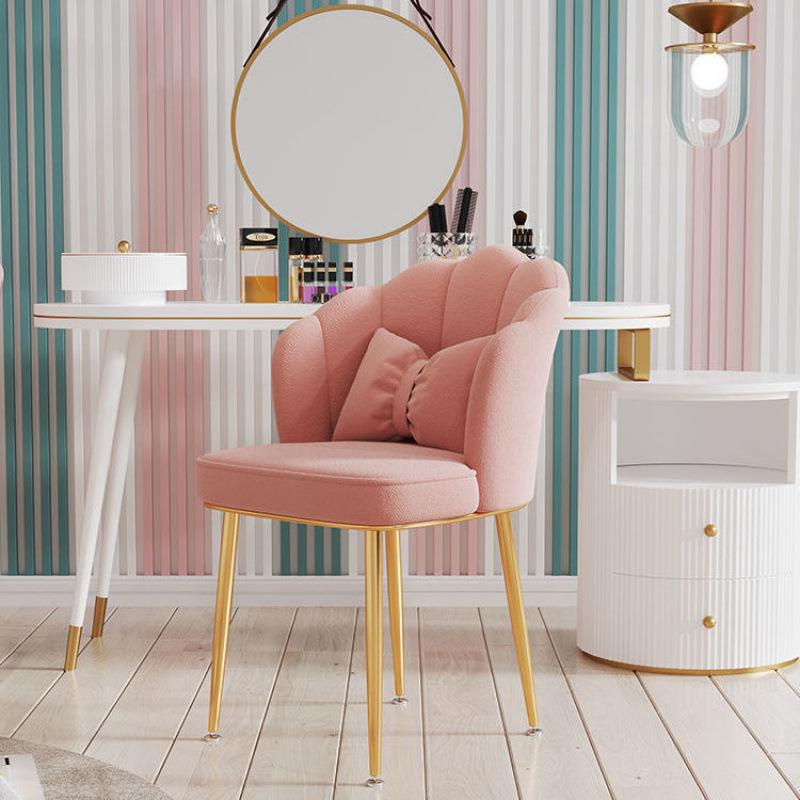 北欧餐椅简约餐厅椅子家用轻奢凳子靠背少女网红卧室梳妆台化妆椅