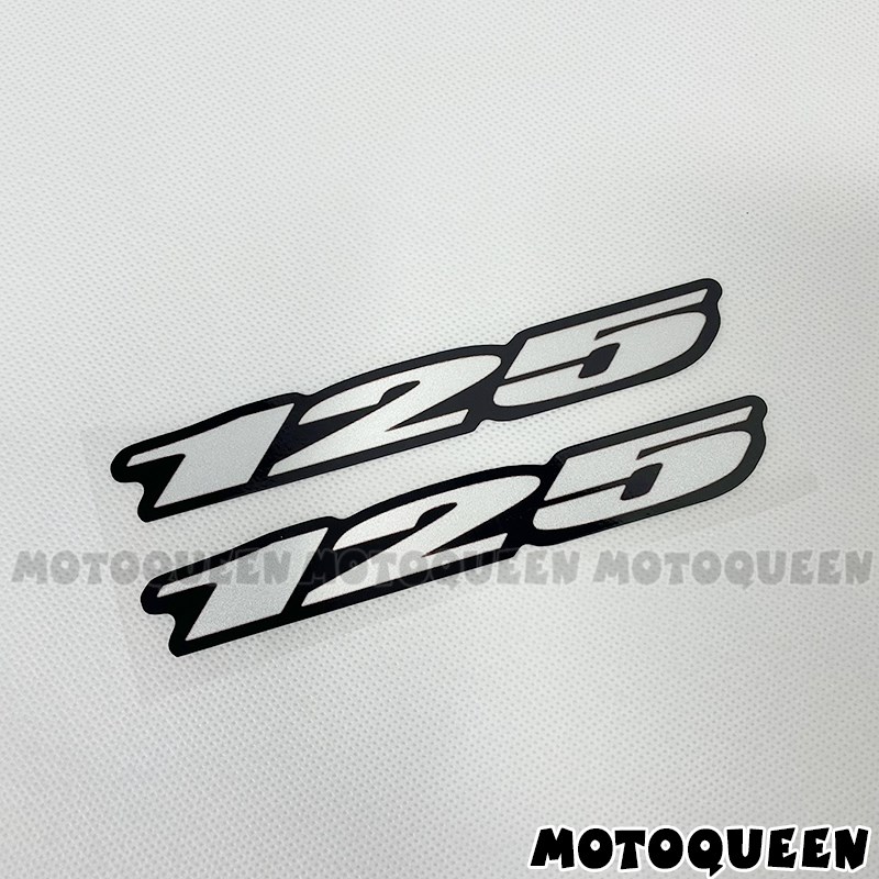 适用踏板助力本田铃木雅马哈125摩托车身装饰100CC排量标贴纸拉花