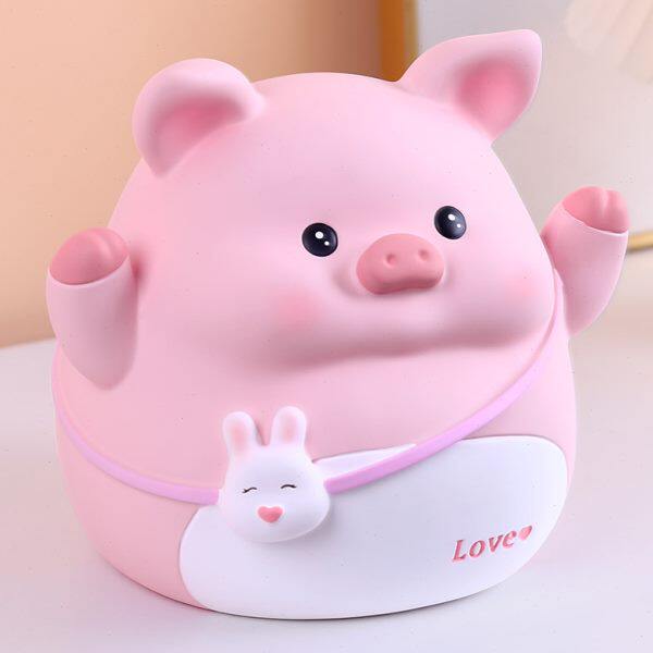 卡通创意新款宝宝存钱罐儿童储蓄罐多功能塑料存钱盒子可爱不可取