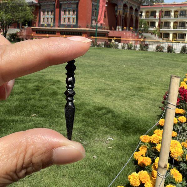 尼泊尔雪谦贡巴不丹订制唐东杰布普巴降魔杵莲师铁蝎吊坠戒指
