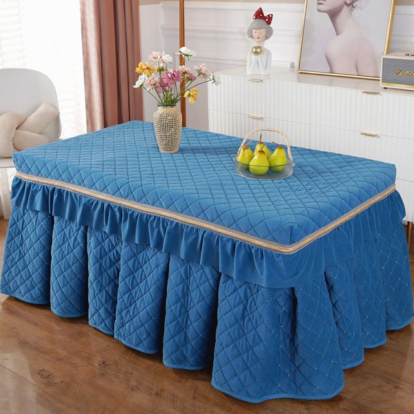 烤火桌子罩长方形电取暖炉罩套加厚加绒烤火桌布电炉罩茶几罩套