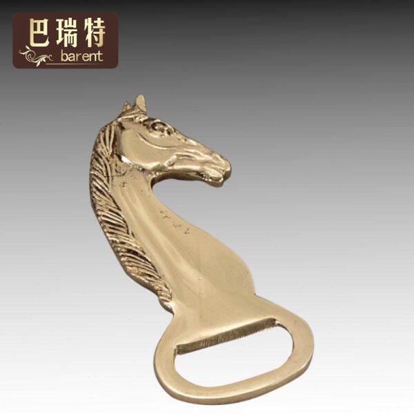 欧洲原装进口巴洛克全铜雕刻马头船锚红酒啤酒开瓶器把玩礼盒装