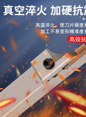 端面槽刀平面挖槽刀圆弧槽切槽刀片RF123H2外圆槽刀7字型槽刀