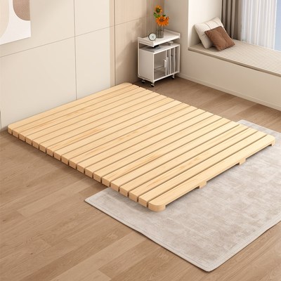 榻榻米床架日式矮床防潮硬板床实木排骨架打地铺用地板床耐用方便