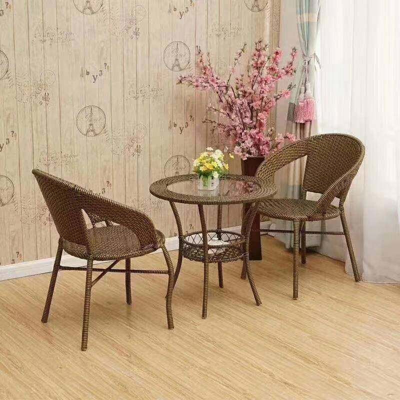 藤椅三件套户外小茶几室内阳台茶椅组合简约庭院藤编靠背椅子藤几,商业/办公家具,商用藤编家具,淘宝优惠券,粉丝福利购,淘宝优惠卷