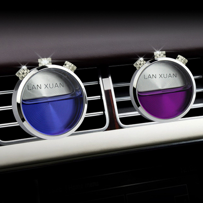 汽车车载中控台茉莉花香水香薰车用可自加持久轻奢出风口空瓶摆件