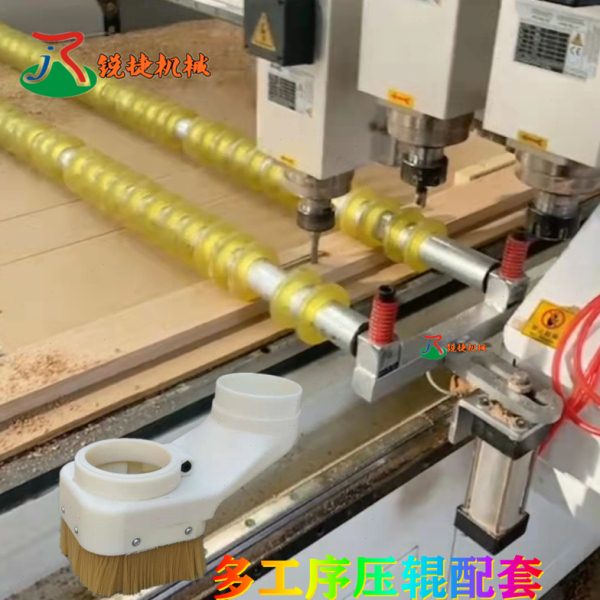 开料机气动压轮压辊 三四工序压板器雕刻机台面压料器 雕刻机配件
