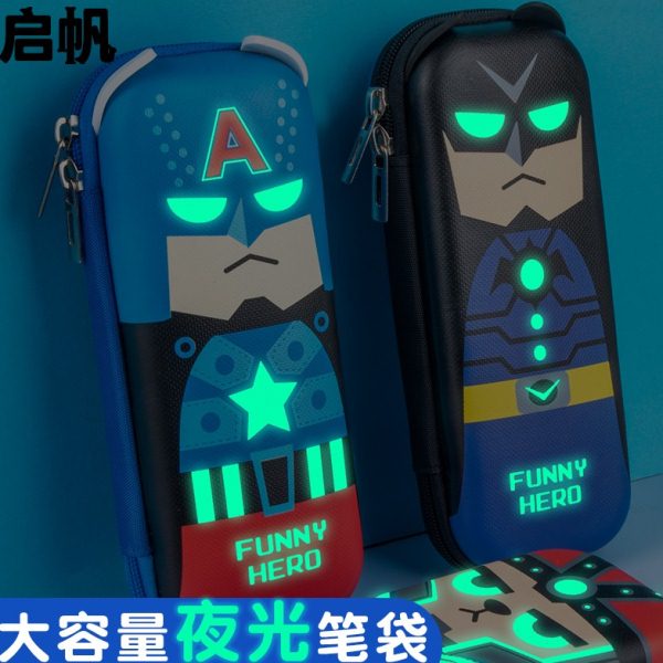 夜光大容量笔袋2022年新款流行可爱网红铅笔袋男孩子小学生文具袋