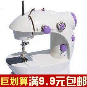 缝补车缝纫机 台式缝纫机2双多功能迷你20衣机线双家用电动速