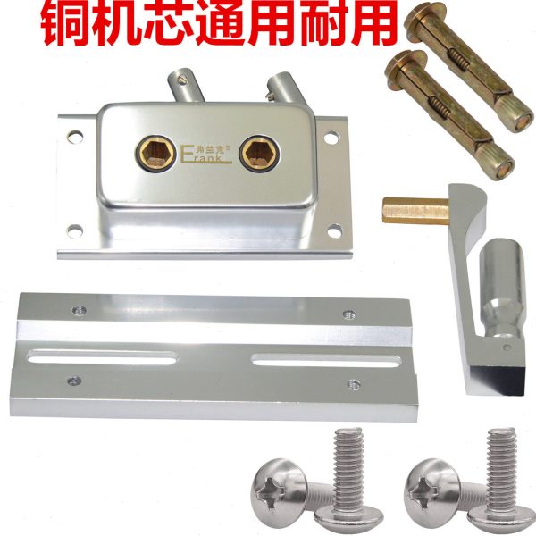 升降晾衣架手摇器配件通用双杆式升降器铜机芯摇手器摇把把手手柄
