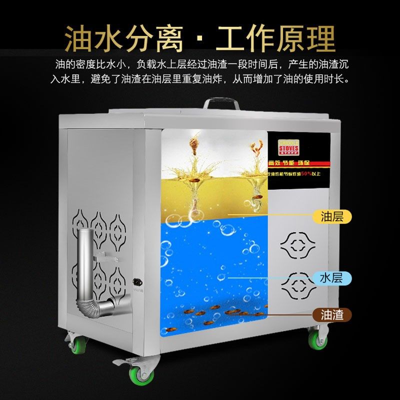 燃气炸鸡串炸油条机油水分离油炸锅商用摆摊大容量电热油炸炉