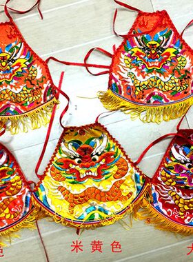 佛鑫缘 台版款 平绣 妈祖肚兜 神明衣配套 肚兜 娘娘肚围手工刺绣